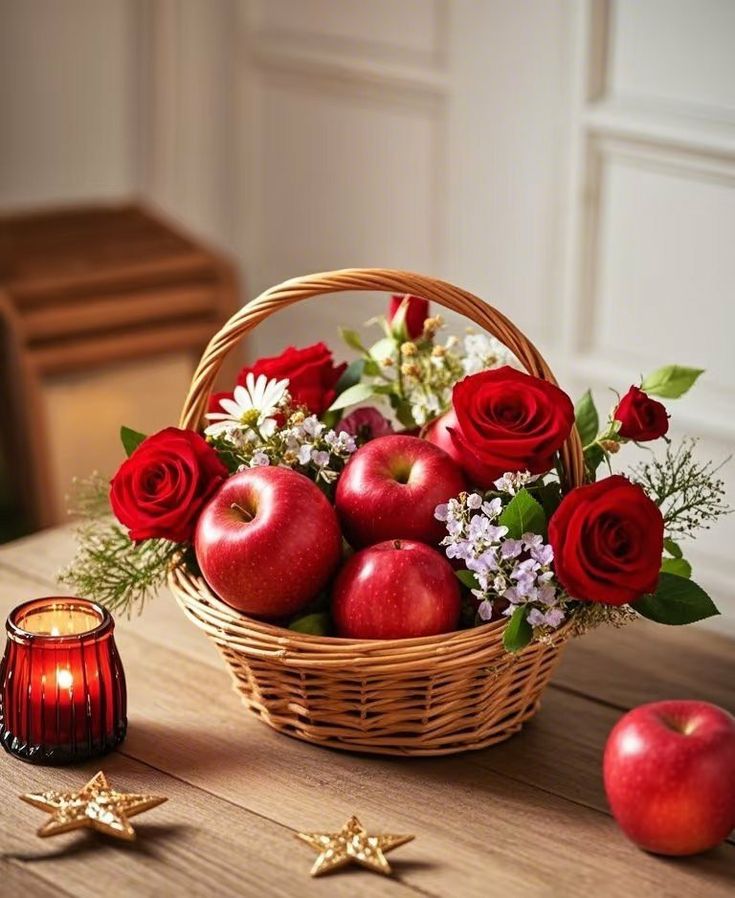 Douce Année — composition Roch Hachana par Camelia et ses fleurs