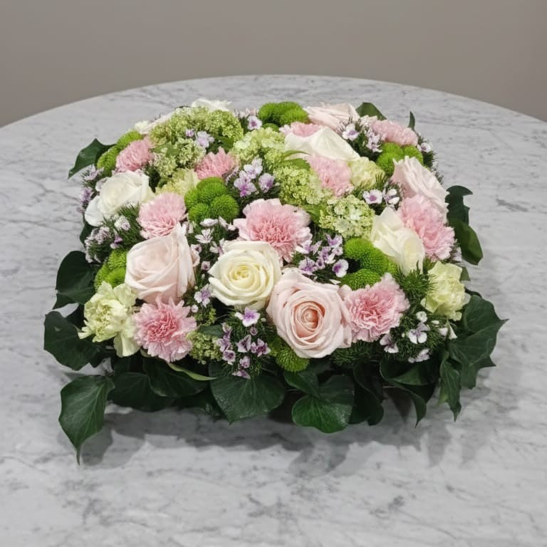 Coussin Carré Blanc ou Rose