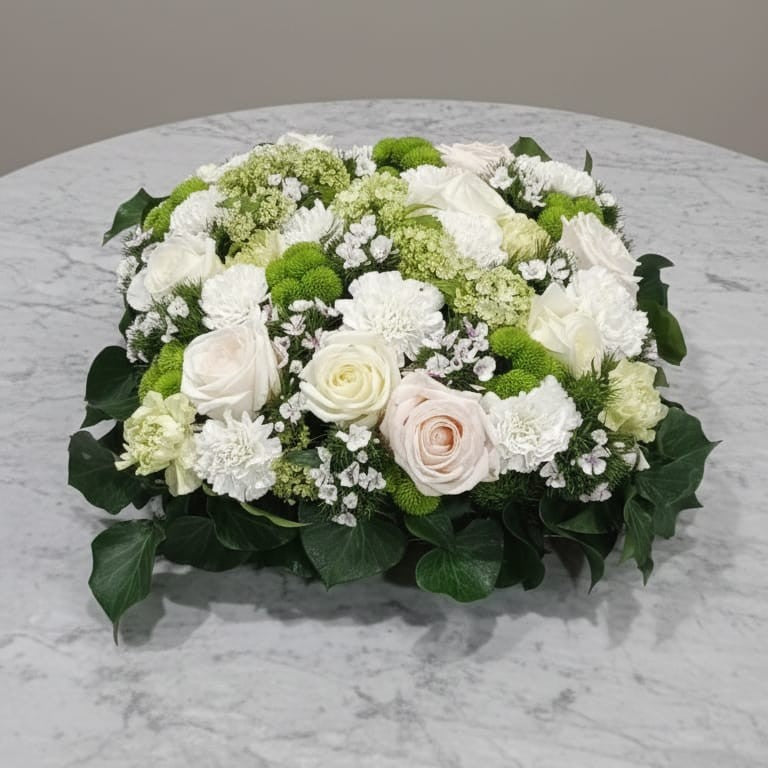Coussin Carré Blanc ou Rose