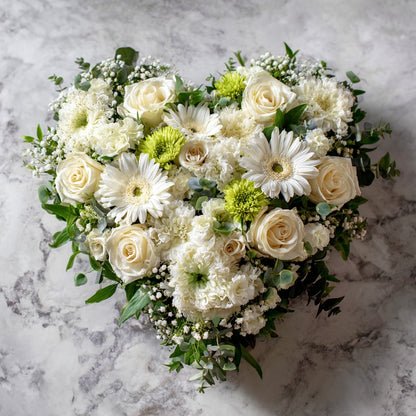 Cœur funéraire de deuil