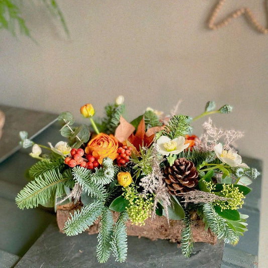 Bûche Florale Hivernale