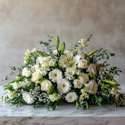 Devant de cercueil élégant