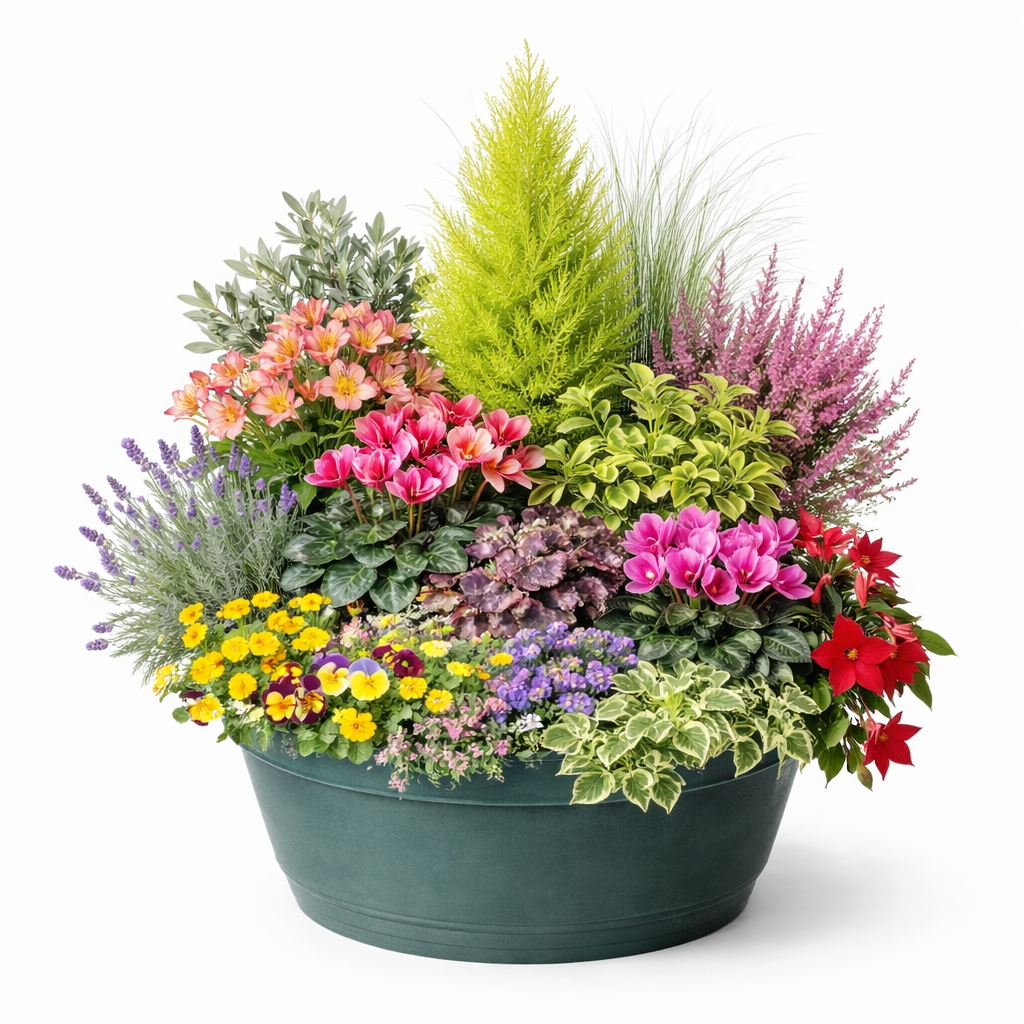 Jardinière Fleurie Colorée