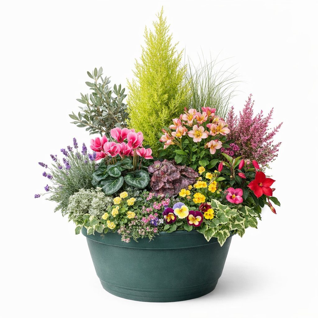 Jardinière Fleurie Colorée