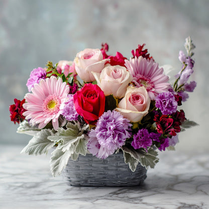 Courage Panier floral de deuil