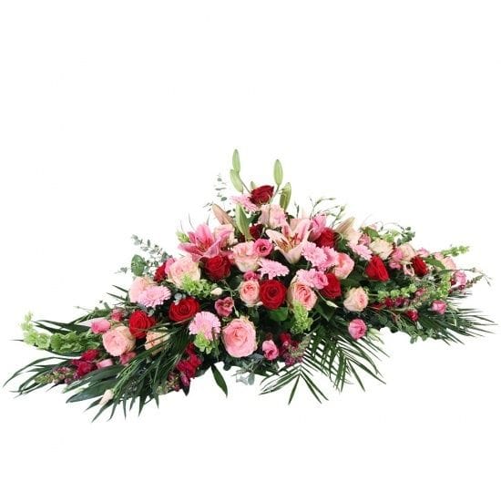 Raquette de deuil Carmin, rose, rouge — Camelia et ses fleurs