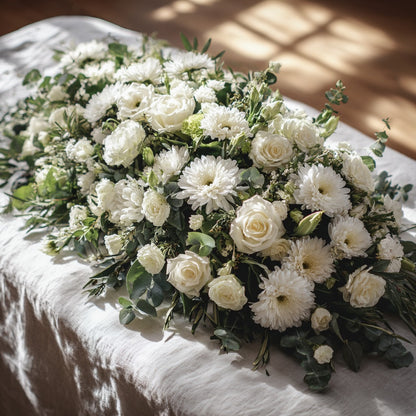 La raquette de deuil de Camelia et ses Fleurs, à Versailles