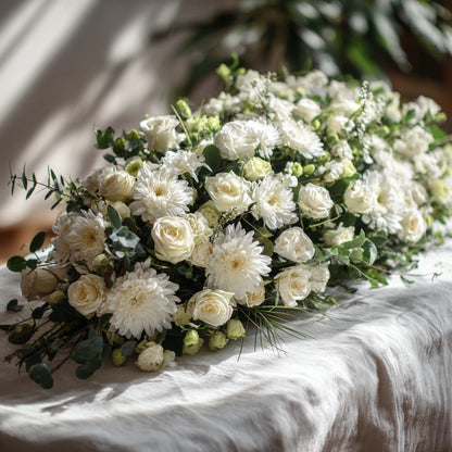 La raquette de deuil de Camelia et ses Fleurs, à Versailles