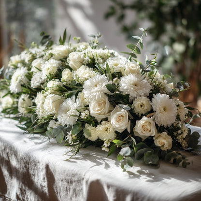La raquette de deuil de Camelia et ses Fleurs, à Versailles